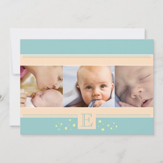 Ankündigung von Stardust Baby Boy Birth (Vorderseite)