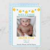 Ankündigung von Stars Boys Foto Baby (Vorne/Hinten)