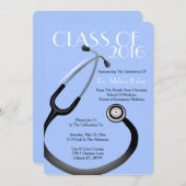 Ankündigung von Stethoscope Medical School Abschlu (Vorne/Hinten)