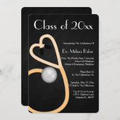 Ankündigung von Stethoscope Medical School Abschlu (Vorne/Hinten)