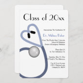 Ankündigung von Stethoscope Medical School Abschlu (Vorne/Hinten)