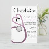 Ankündigung von Stethoscope Medical School Abschlu (Stehend Vorderseite)