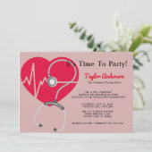 Ankündigung von Stethoscope Nursing School Abschlu (Stehend Vorderseite)