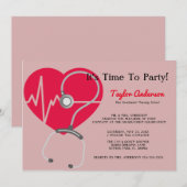 Ankündigung von Stethoscope Nursing School Abschlu (Vorne/Hinten)