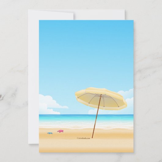 Ankündigung von Strandstühlen (Rückseite)