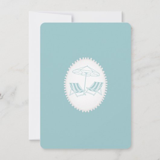 Ankündigung von Strandstühlen (Rückseite)