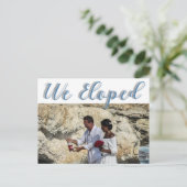 Ankündigung von Stylish Simple Trendy Foto Elopeme (Stehend Vorderseite)