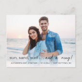 Ankündigung von Sun Sea Surf Foto Verlobung (Vorderseite)
