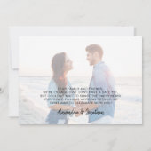 Ankündigung von Sun Sea Surf Foto Verlobung (Rückseite)