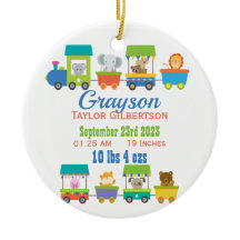 Ankündigung von süße Tier Train Baby