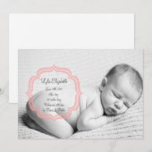 Ankündigung von Sweet Baby Girl Birth (Vorne/Hinten)