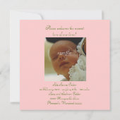 Ankündigung von Sweetheart Birth (Rückseite)