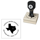 Ankündigung von Texas Staat Moving Anschrift Brief Gummistempel (Stempel)