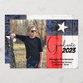 Ankündigung von Texas Themed Foto Abschluss (Vorne/Hinten)