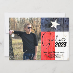 Ankündigung von Texas Themed Foto Abschluss