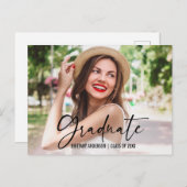 Ankündigung von Tintenstrahl-Abschlüssen Postkarte (Vorne/Hinten)