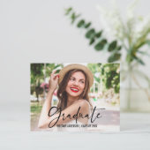 Ankündigung von Tintenstrahl-Abschlüssen Postkarte (Stehend Vorderseite)