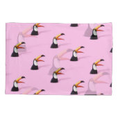 Ankündigung von Toucan: Tropical Pink Paradise Kissenbezug (Rückseite)