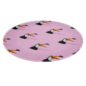 Ankündigung von Toucan: Tropical Pink Paradise Schneidebrett (Ecke)