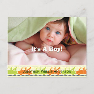 Ankündigung von Tow Truck Baby Boy