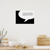 Ankündigung von Trauerfeierlichkeiten Zitat Poster (Küche)