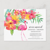 Ankündigung von "Tropical Pink Flamingo Moving" (Vorderseite)