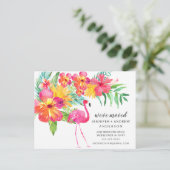 Ankündigung von "Tropical Pink Flamingo Moving" (Stehend Vorderseite)