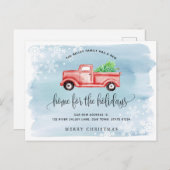 Ankündigung von Truckfahrten zum Roten Bauernhof U Postkarte (Vorne/Hinten)