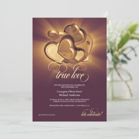 Ankündigung von True Love Wedding (Stehend Vorderseite)