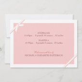 Ankündigung von Twin Baby Foto Collage Baby | Pink (Rückseite)