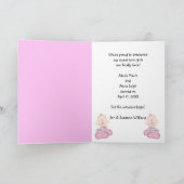 Ankündigung von Twin Girls (Innenseite)