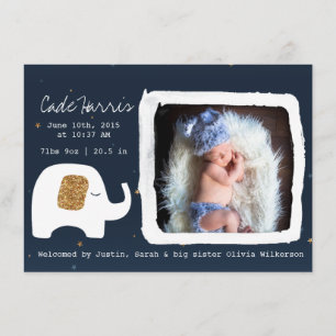 Ankündigung von Twinkle Little Star Baby Foto