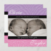 ANKÜNDIGUNG VON TWINS BABY: Harmonie (Vorne/Hinten)