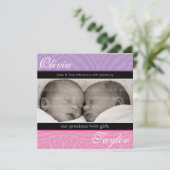 ANKÜNDIGUNG VON TWINS BABY: Harmonie (Stehend Vorderseite)