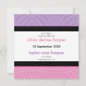 ANKÜNDIGUNG VON TWINS BABY: Harmonie (Rückseite)