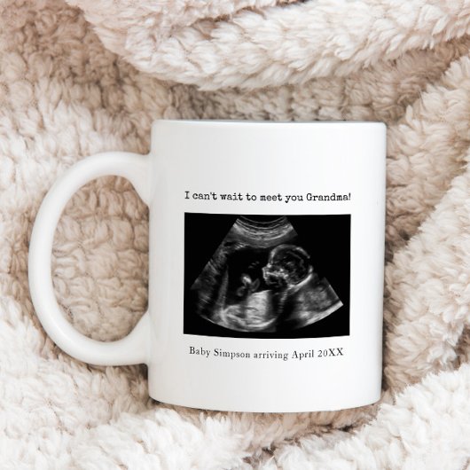 Ankündigung von Ultrasodie Schwangerschaft Oma sol Kaffeetasse