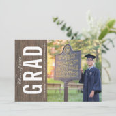 Ankündigung von Uni-Abschluss Foto (Stehend Vorderseite)