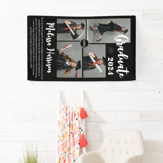 Ankündigung von Uni-Logo-Graduate-FotoCollage Banner (Insitu)