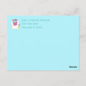 Ankündigung von Unicorn Baby Postkarte (Rückseite)