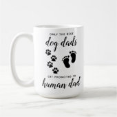 Ankündigung von Vätern von Hunden zur Schwangersch Kaffeetasse (Links)