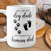Ankündigung von Vätern von Hunden zur Schwangersch Kaffeetasse