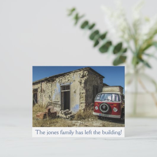 Ankündigung von Verfall und Van-Moving (Stehend Vorderseite)