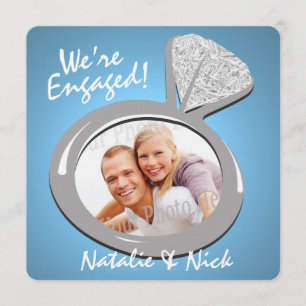 Ankündigung von Verlobung Ring Foto