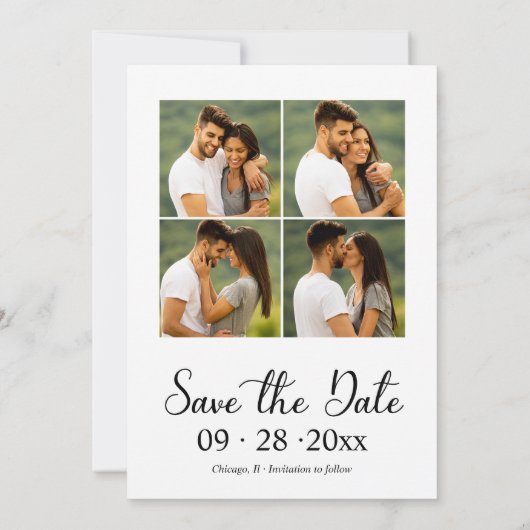 Ankündigung von Verlobungen und Save the Date (Rückseite)