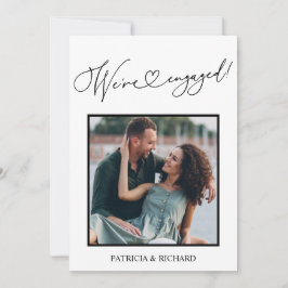 Ankündigung von Verlobungen und Save the Date Foto