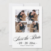 Ankündigung von Verlobungen und Save the Date Foto (Rückseite)