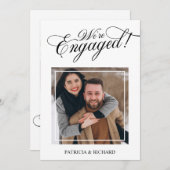 Ankündigung von Verlobungen und Save the Date Foto (Vorne/Hinten)