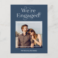 Ankündigung von Verlobungen und Save the Date Foto