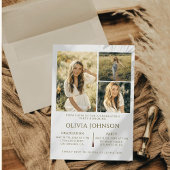 Ankündigung von vier Fotos Graduierungsparty