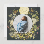 Ankündigung von Vintag Baby Boy Birth (Rückseite)